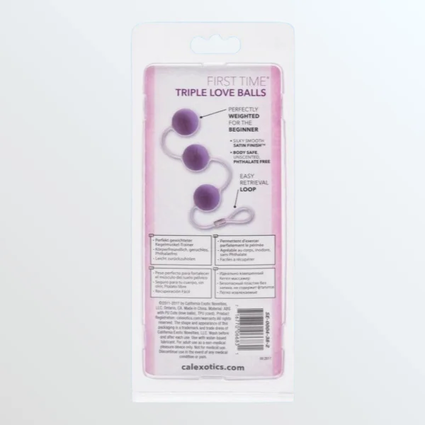 First Time Love Balls Triple Lovers - Purple