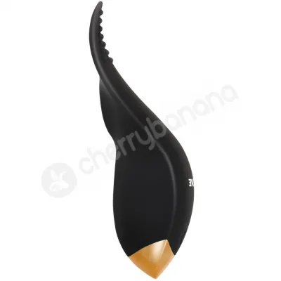 Evolved Tip Tingler Black Silicone Tongue Shaped Vibrator