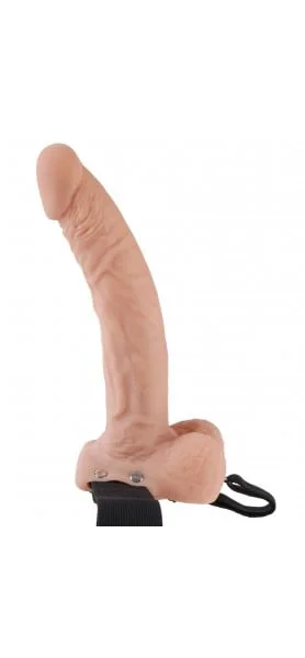 Fetish Fantasy - 9" Hollow Strap-On With Balls - Flesh — image 7 of 10