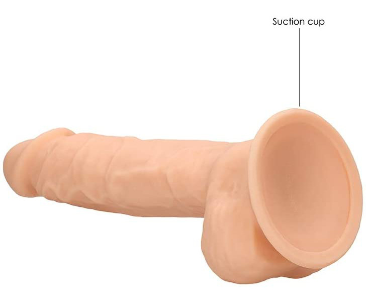 RealRock 9" Silicone Dildo with Balls