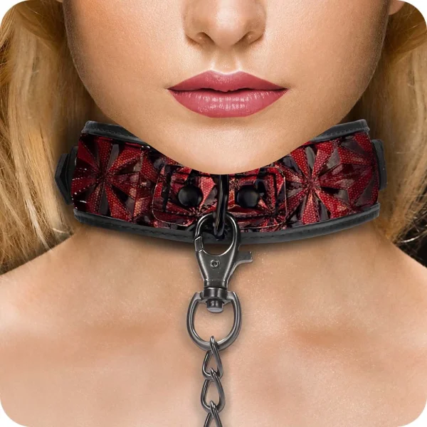 Ouch! Luxury Collar with Leash