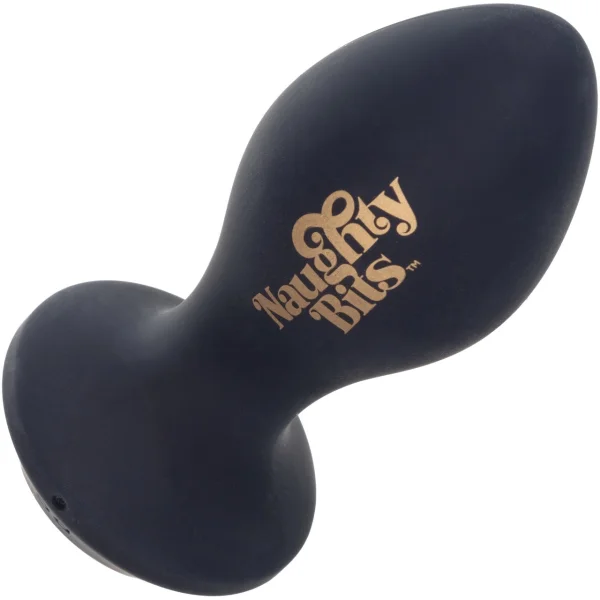 Naughty Bits Shake Your Ass Silicone Rechargeable Petite Vibrating Butt Plug By CalExotics