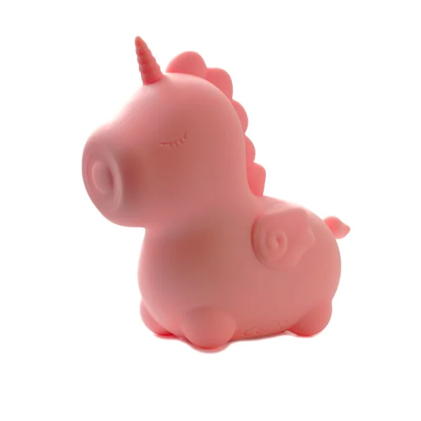 Unihorn Heart Throb Pulsing Silicone Clitoral Vibrator - Pink