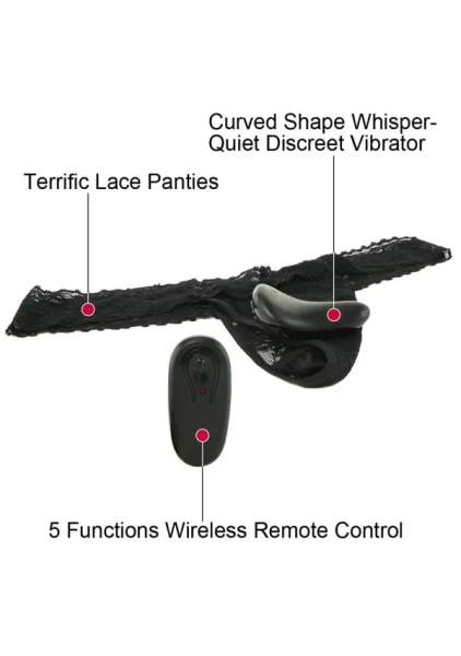 Remote Control Vibrating Lace Thong