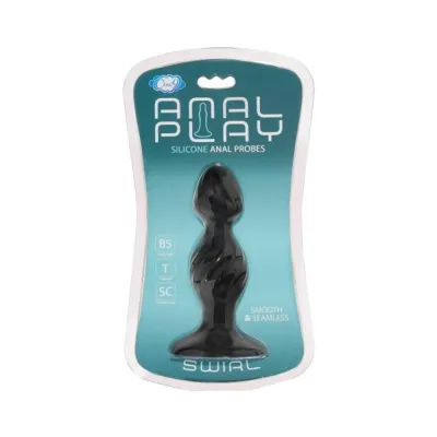Butt Plugs Anal Play Silicone Swirl