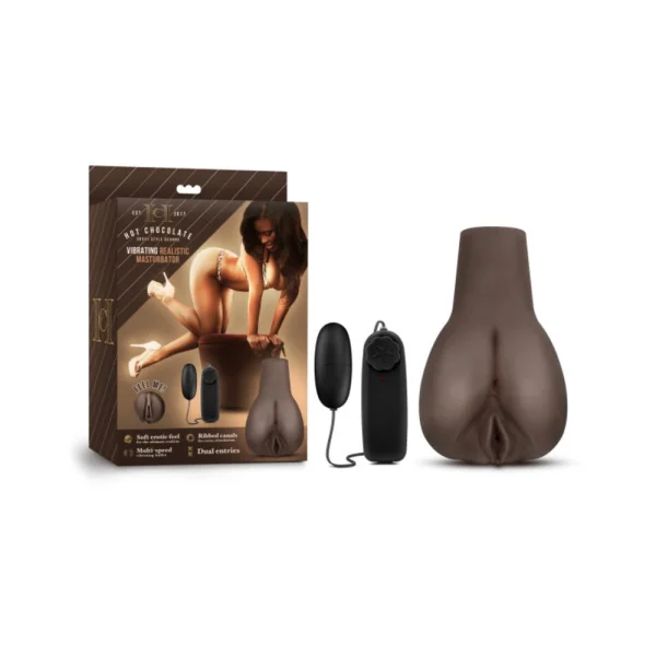 Hot Chocolate - Doggy Style Deanna - Vibrating Realistic Masturbator - Chocolate