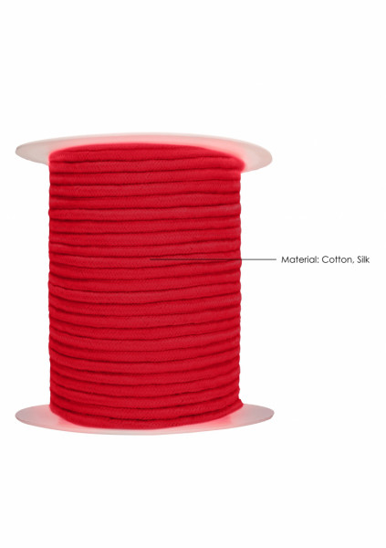 Bondage Rope - 100 Meters - Red - Penis Cage