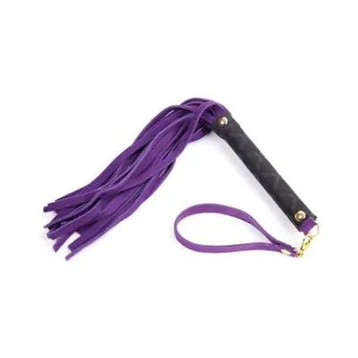 Whips Paddles Ple sur Mini Leather Flogger Purple