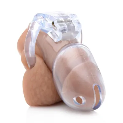 Clear Captor Chastity Cage Large