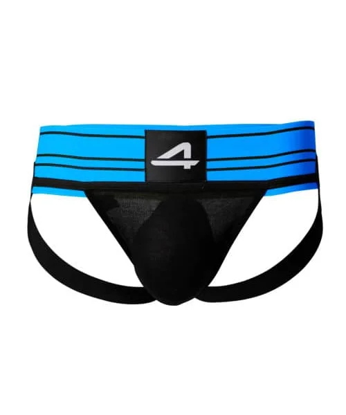 C4M Rugby Jockstrap Electric Blue Extra Large