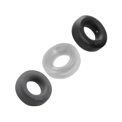 Huj3 C ring 3 pack Black silver