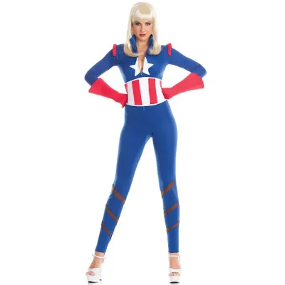 Captivating Captain Blue red L xl