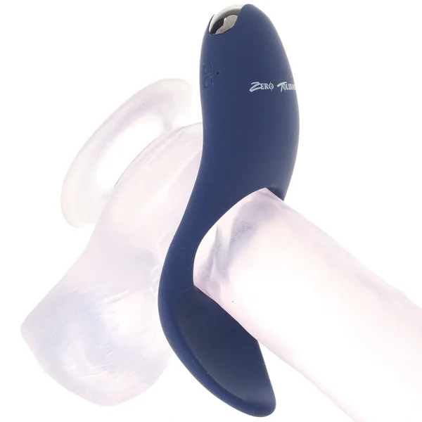 Zero Tolerance Cup Em Vibrating Waterproof Rechargeable Silicone Cock Ring - Blue