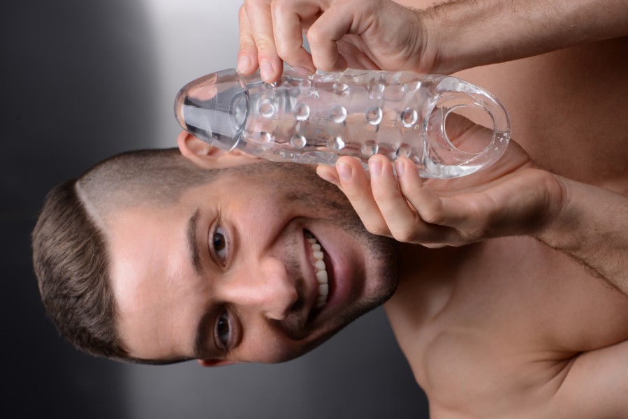 Clear Realistic Cock Enhancer Sheath
