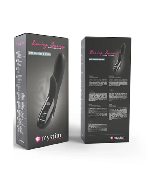 Daring Danny E-stim Vibrator - Black — image 7 of 14