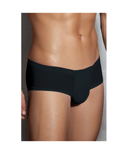 Semi Transparent Men's Briefs - Black - Small