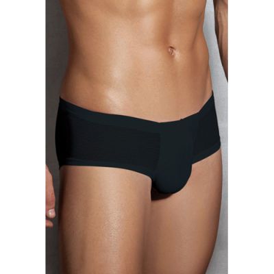 Semi Transparent Men s Briefs Black Small