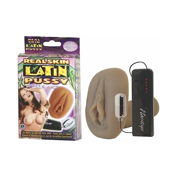 Real Skin Vibrating Latin Pussy Masturbator