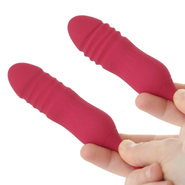 Wild Rose Rechargeable Silicone Dual Clitoral Stimulator By Evolved Novelties - Red