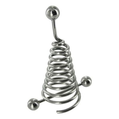 Nipple Spiral Extender And Barbel Silver