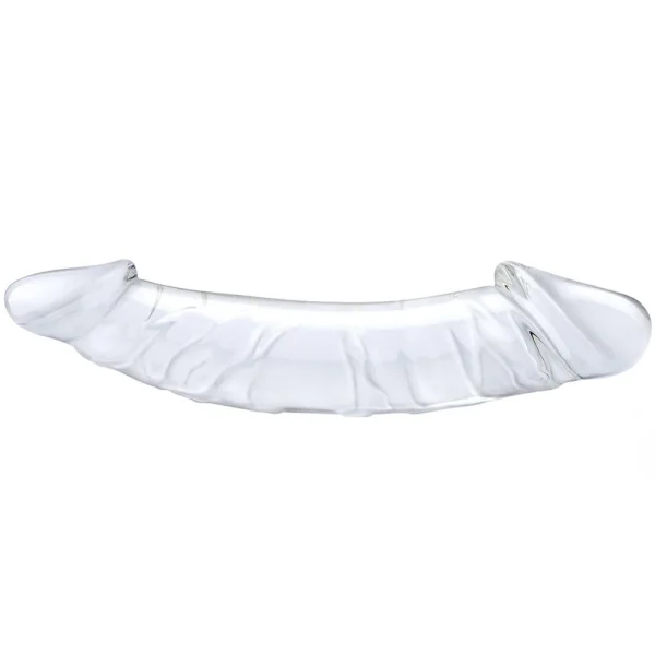 Gläs 12" Double Ended Glass Dildo with Anal Beads