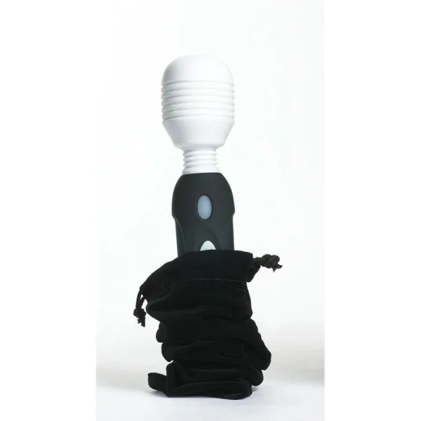 Mystic Powerful Vibrating Silicone Wand - Black