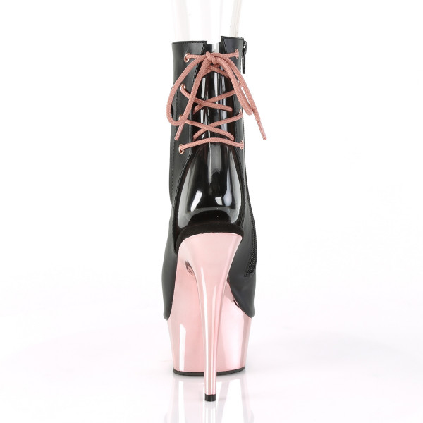 *6 inches Heel, 1 3/4 inches PF Open Toe/Heel Ankle Boot, Side Zip — image 16 of 25