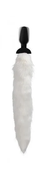 Remote Control White Vibrating Fox Tail Anal Plug — image 6 of 8