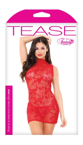 Ariel High Neck Lace Dress & G-String