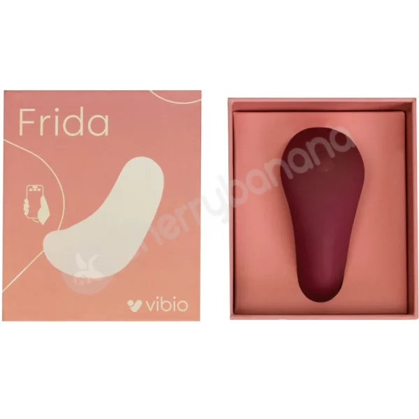 Vibio App Controlled Plum Red Frida Lay On Vulva Vibrator