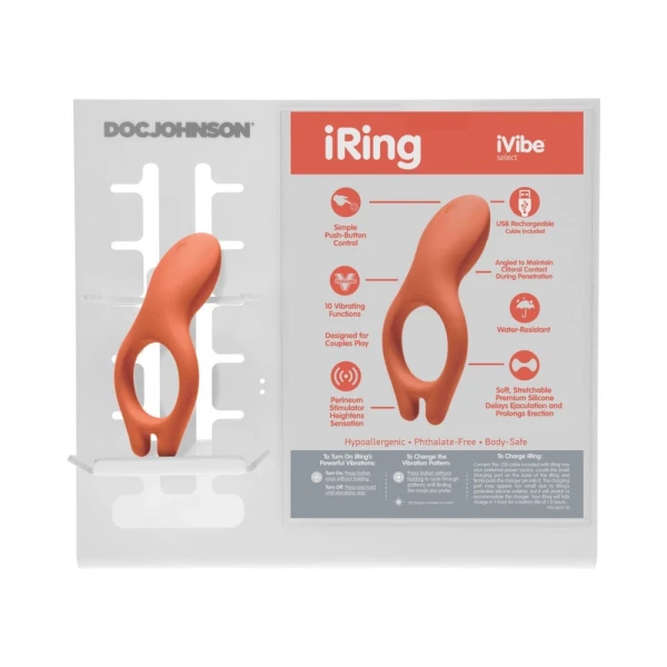 Ivibe Select Iring Marine Blue Vibrating Cock Ring