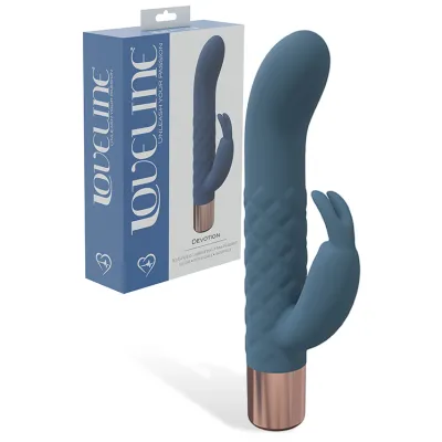 Shots Toys Devotion 5 6 Mini Rabbit Vibrator with Clitoral Tickler