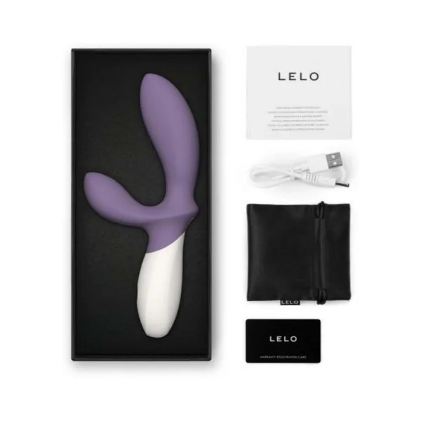 G Spot Vibrators:  Lelo Loki Wave 2 Rechargeable Silicone Dual Stimulation Prostate Vibrator Violet Dust