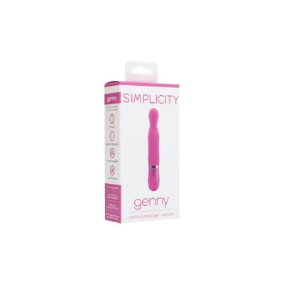 GENNY vibrating stimulator silicone Pink