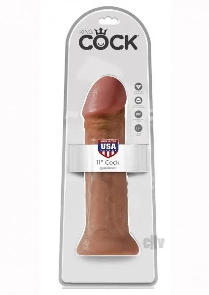 King Cock 11" Dildo - Tan