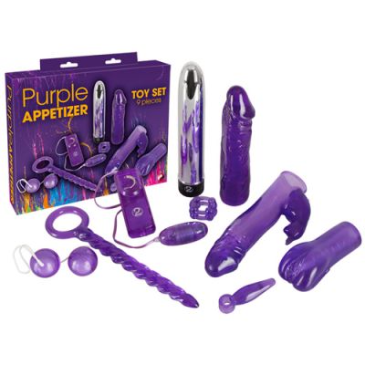 Purple Appetizer 9 piece set