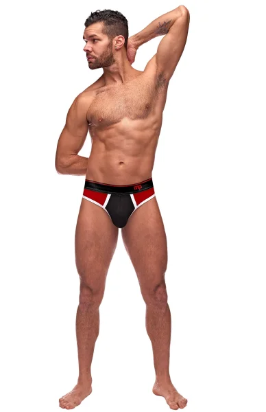 Men's Lingerie - Retro Sport Panel Thong - L- XL