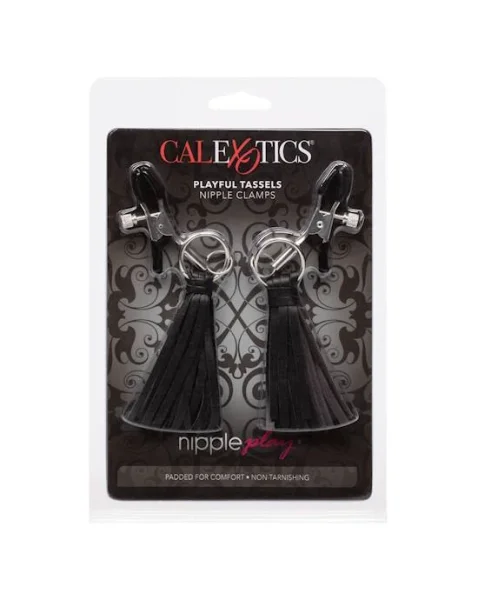 Nipple Play Playful Tassels Nipple Clamps - Black