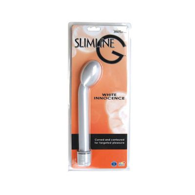 Wildfire Slimline G spot Vibrating Wand Silver 8 2 Inch