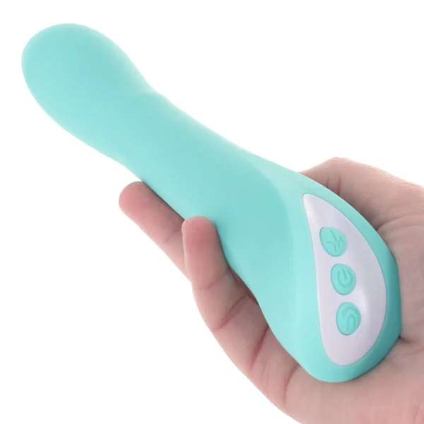Come With Me Rechargeable Silicone G-Spot Vibrator With Come Hither Motion By Evolved Novelties - Green