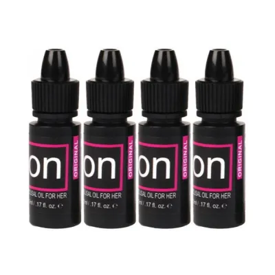 Sensuva Pack Of 4 On Original Arousal Oil 5 Ml Large Boxes Plus Vl8tdon Arousal Oil And Gel 8 piece