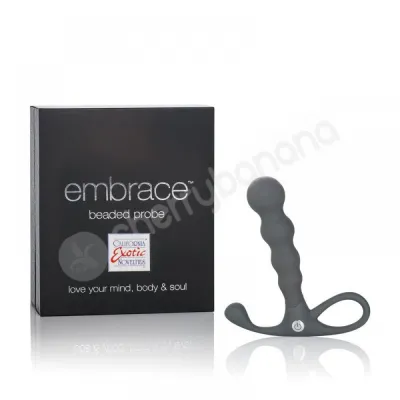 Embrace Grey Beaded Rechargeable Anal Probe