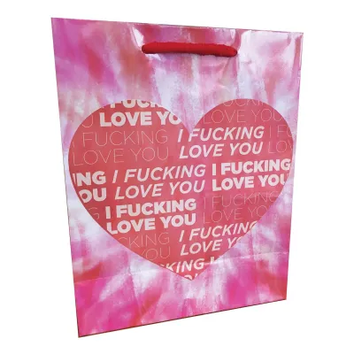I Fucking Love You Heart Valentines Gift Bag
