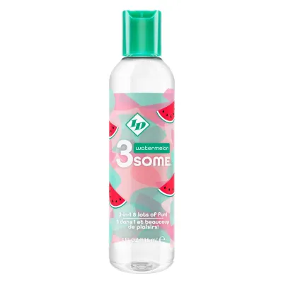3some 3 in 1 Lubricant Watermelon 4 Fl Oz