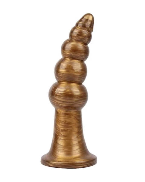 Beaded Metallic Butt Plug
