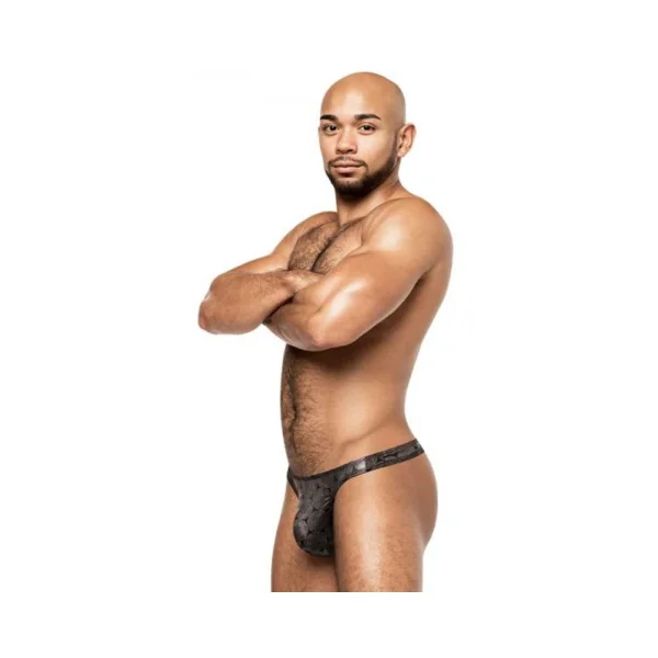 Women's Lingerie: Male Power Round About Bong Thong Silver L/xl