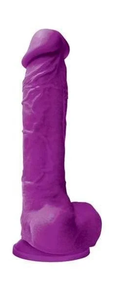 Colours - Pleasures 8" Dildo (Purple)