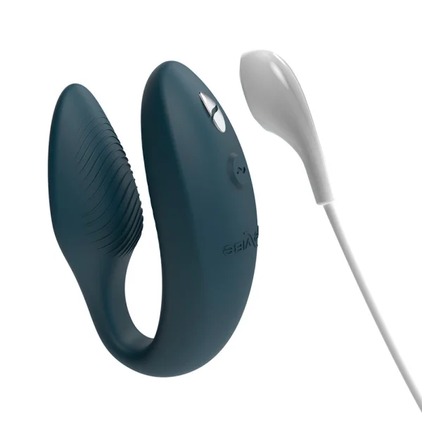 We-Vibe Sync Rechargeable Silicone Remote & App Controlled Couples Vibrator - Green Velvet