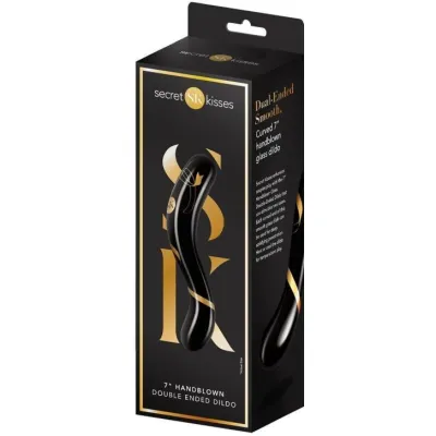 Secret Kisses Handblown Double Ended Dildo 7in