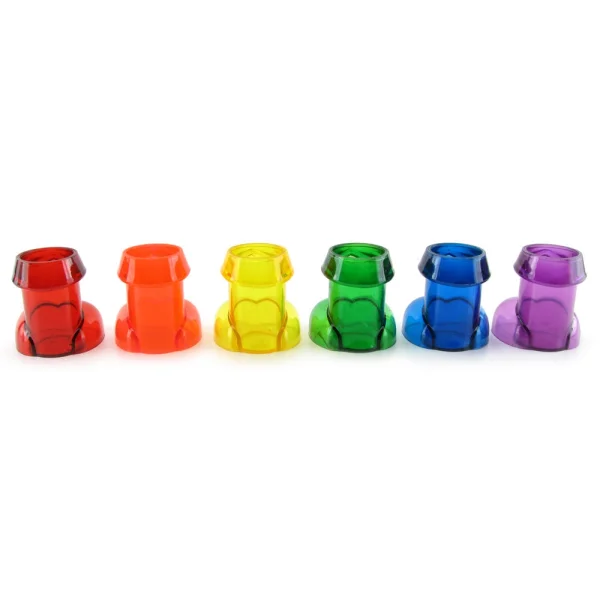 Rainbow shot glass set